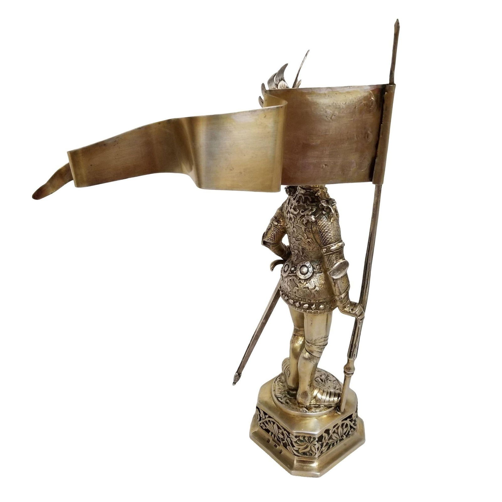 1890 Sterling Silver King Arthur Knight by B. Neresheimer & Söhne Hanau - 8