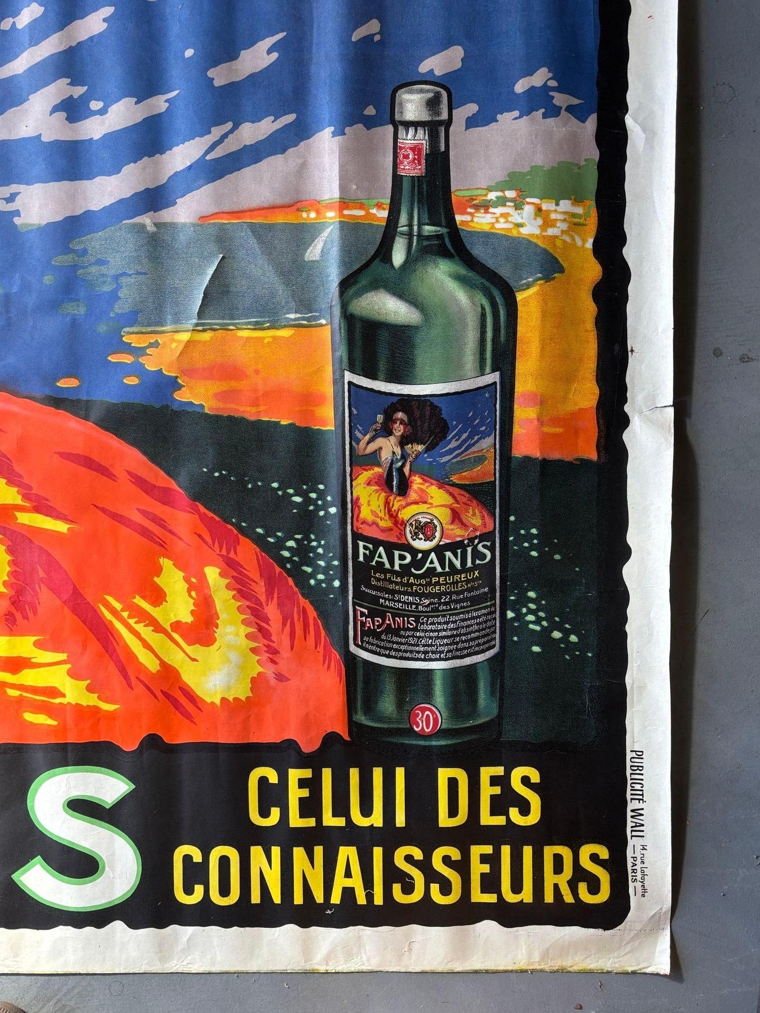 Large Fap'Anis Drink Advertising Poster, circa 1930 - 8