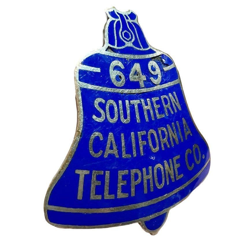 Vintage Southern California Telephone Company Badge - 2