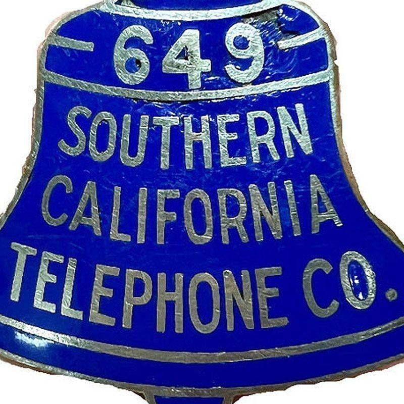 Vintage Southern California Telephone Company Badge - 3