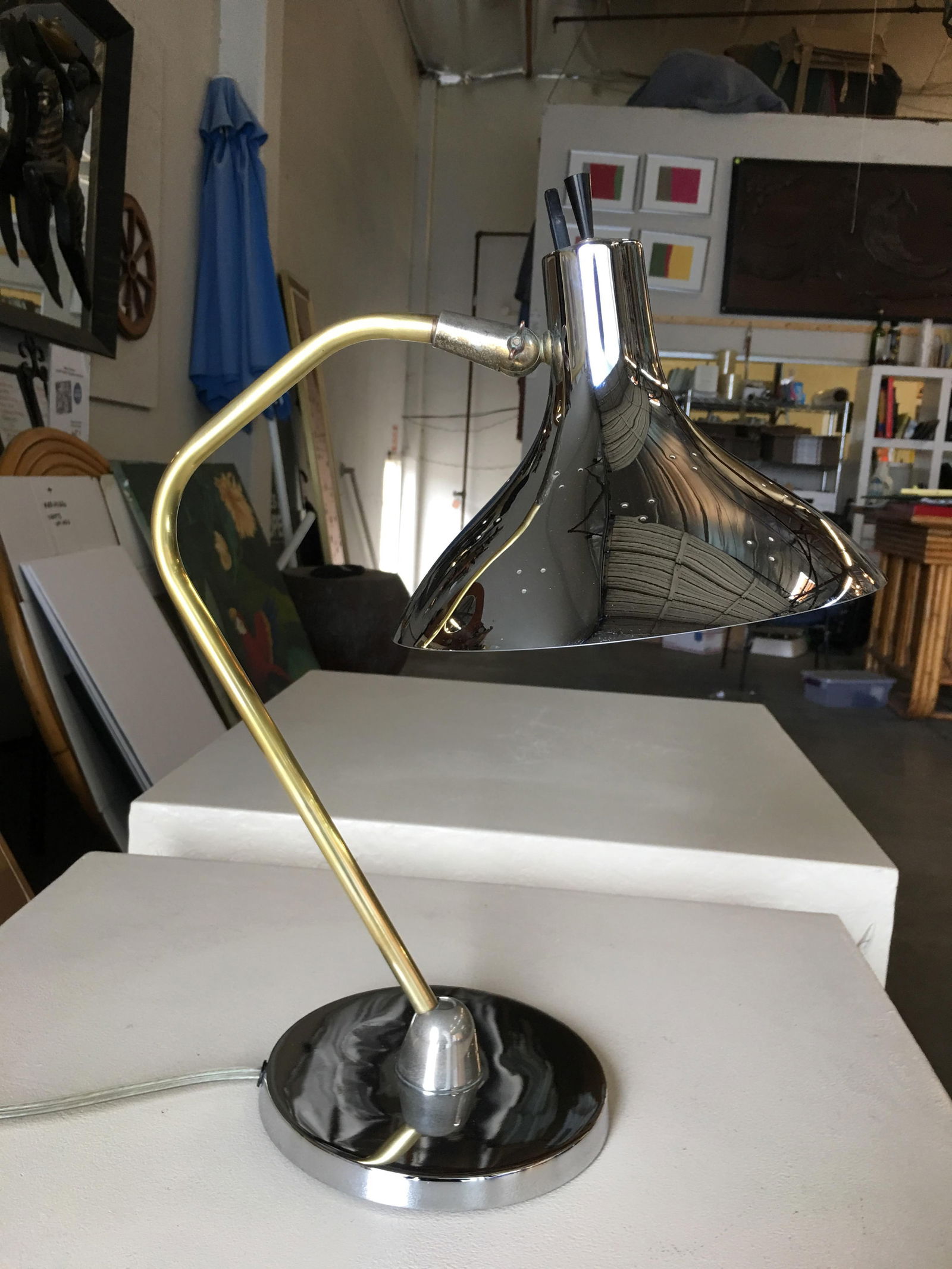 Mid Century Anglepoise Chrome Desk Lamp By Prescolite - 11