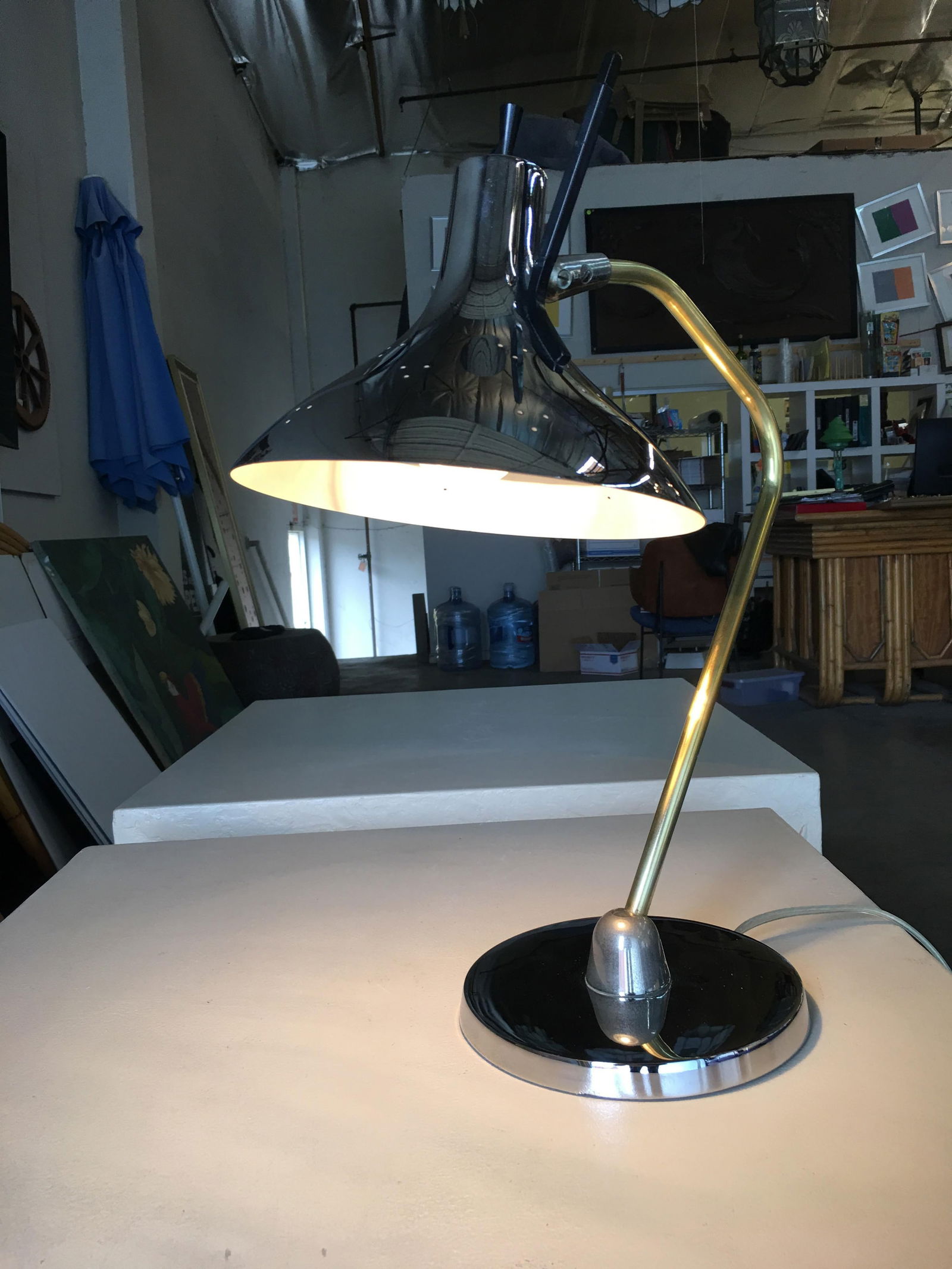 Mid Century Anglepoise Chrome Desk Lamp By Prescolite - 19
