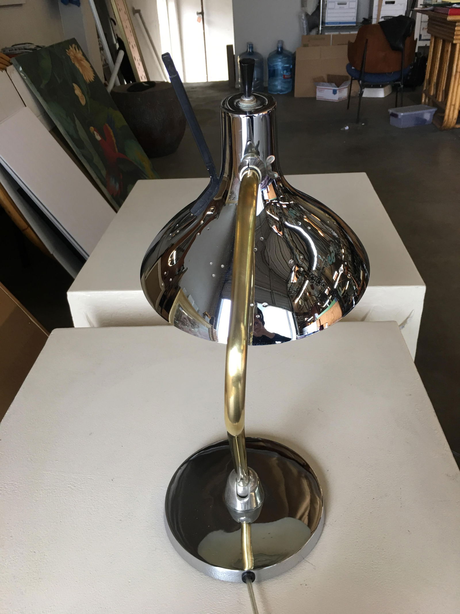 Mid Century Anglepoise Chrome Desk Lamp By Prescolite - 20