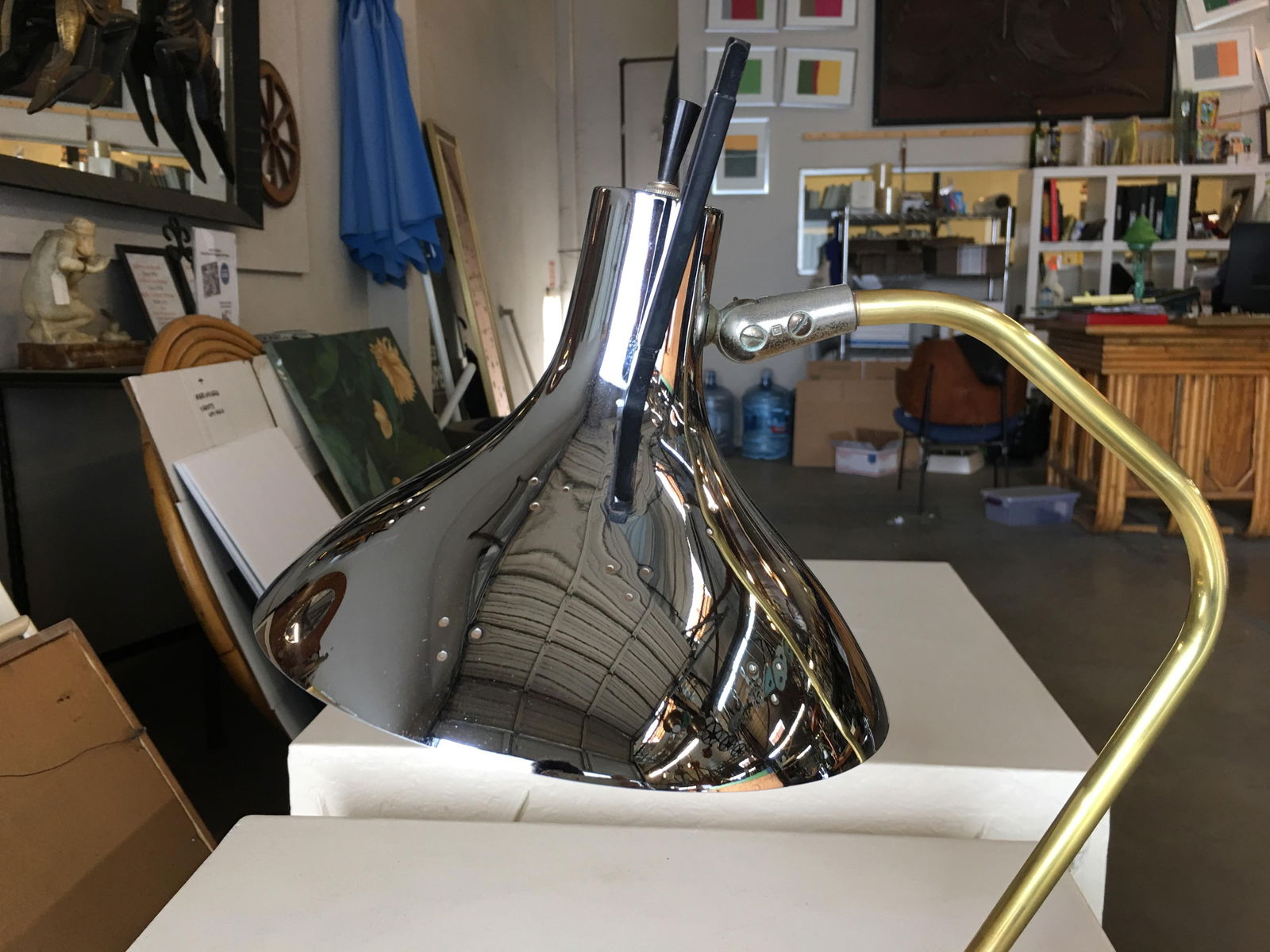 Mid Century Anglepoise Chrome Desk Lamp By Prescolite - 3