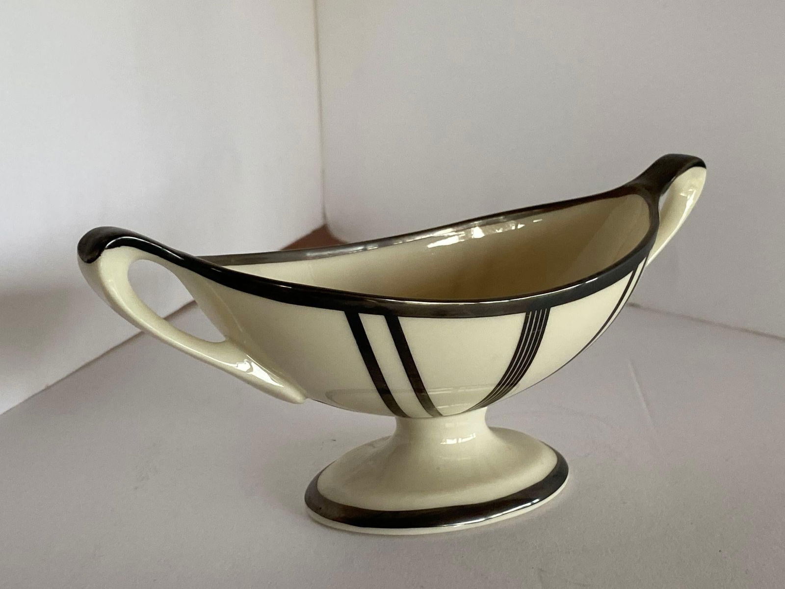 Two-Piece Sugar Bowl and Candelabra with Sterling Silver Overlay by Lenox - 11