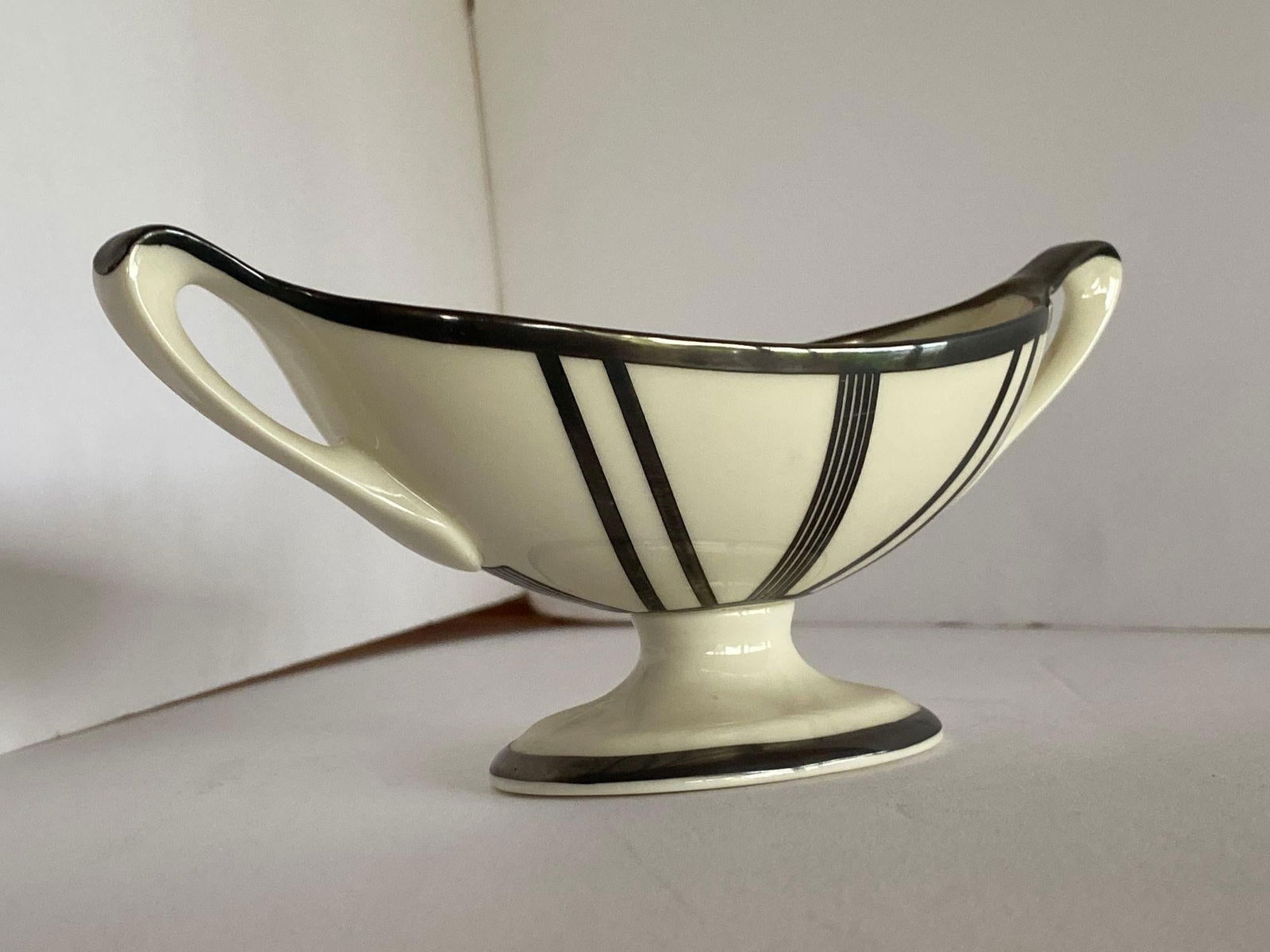 Two-Piece Sugar Bowl and Candelabra with Sterling Silver Overlay by Lenox - 12