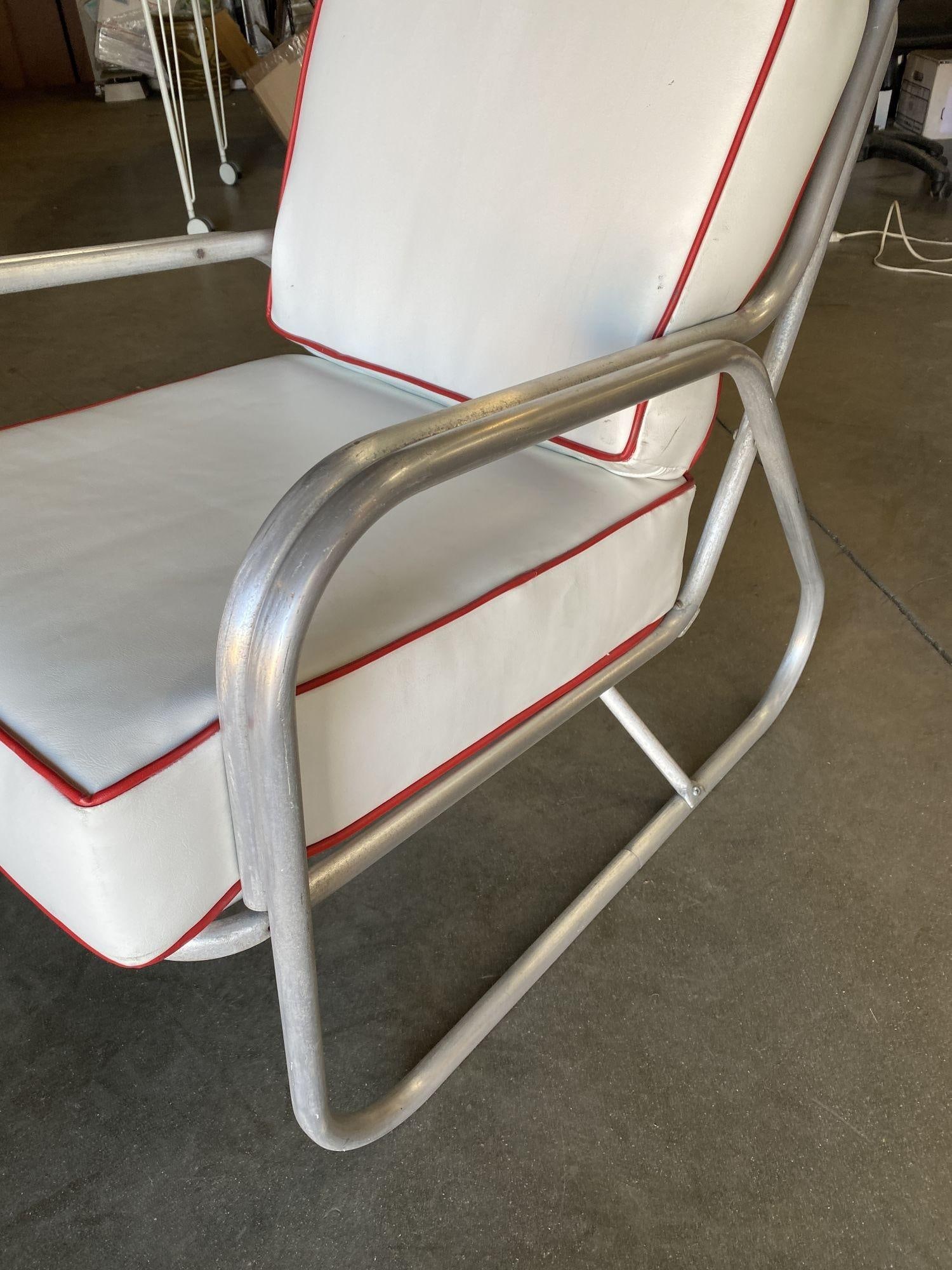 Aluminum Patio/Outdoor Mid-century Lounge Chair With Speed Arms - 2