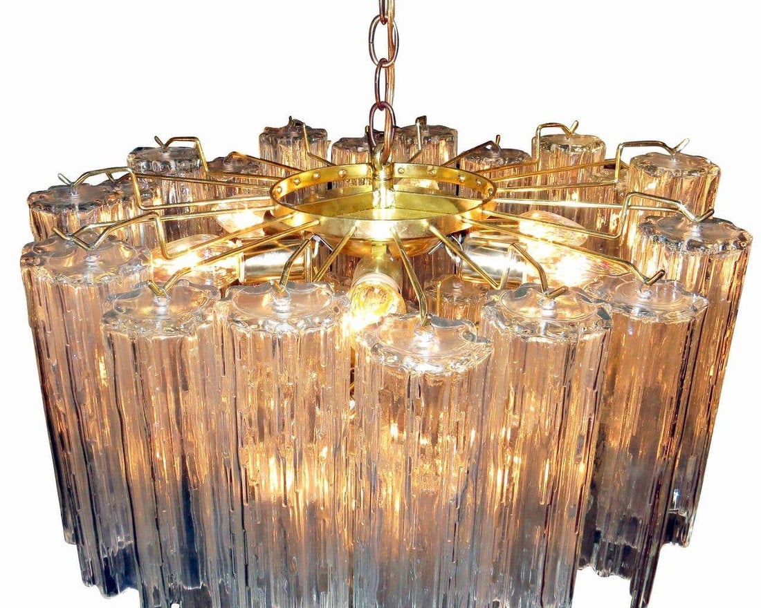 Murano Glass Tronchi Pendant Chandelier by Venini - 12