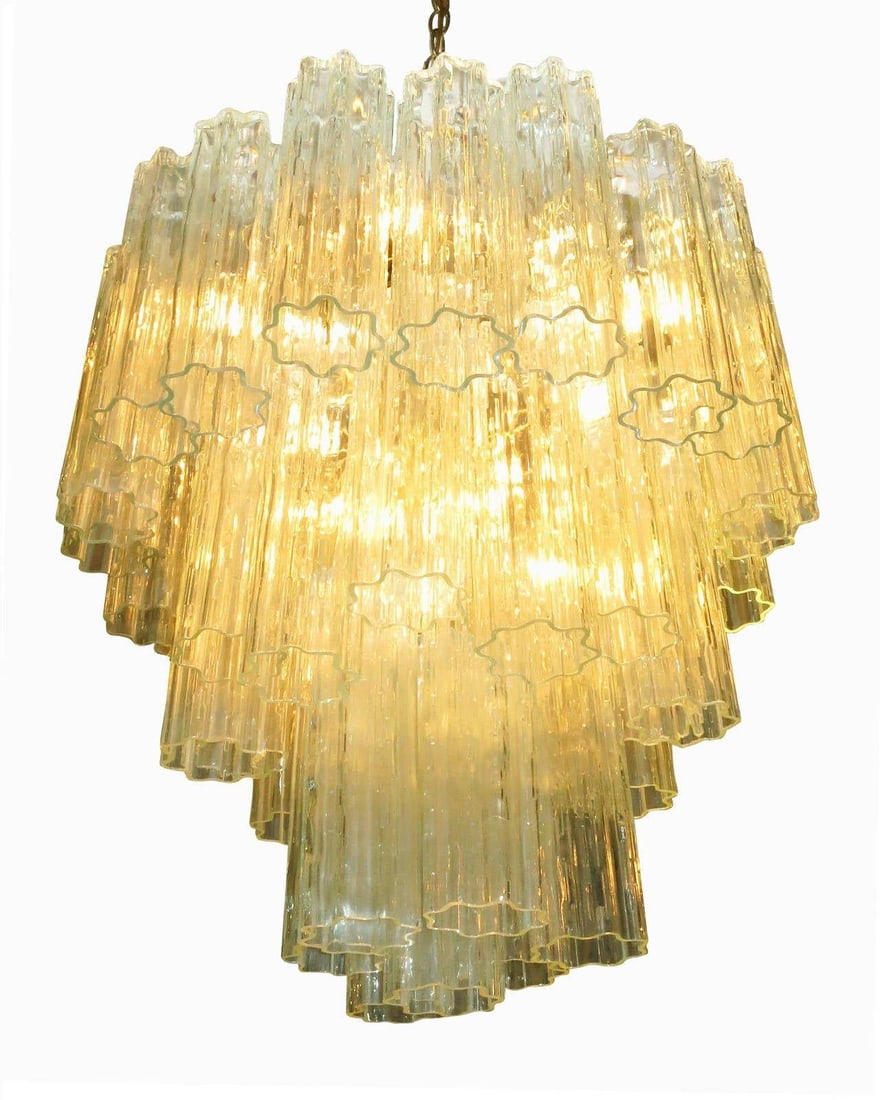 Murano Glass Tronchi Pendant Chandelier by Venini - 19
