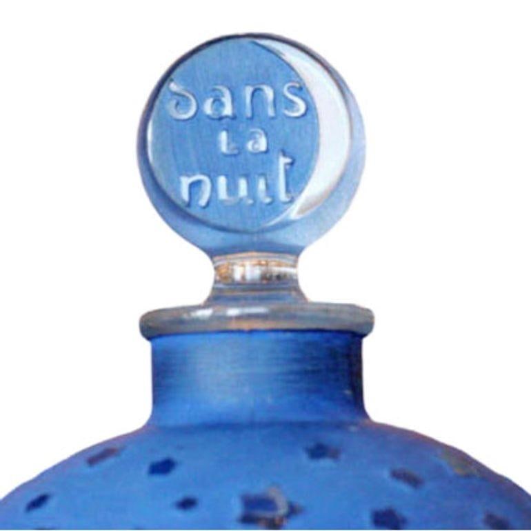 Rare Huge Lalique "Stars" Dans la Nuit Post-War Factice Perfume Bottle - 3