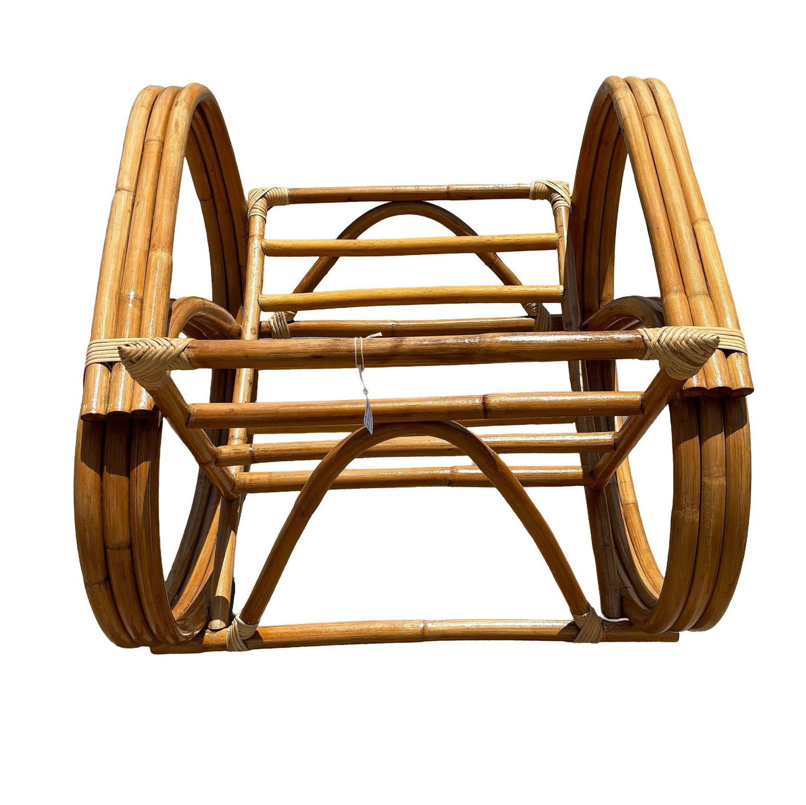 Restored Rattan Three Strand Rocking Chair - 6