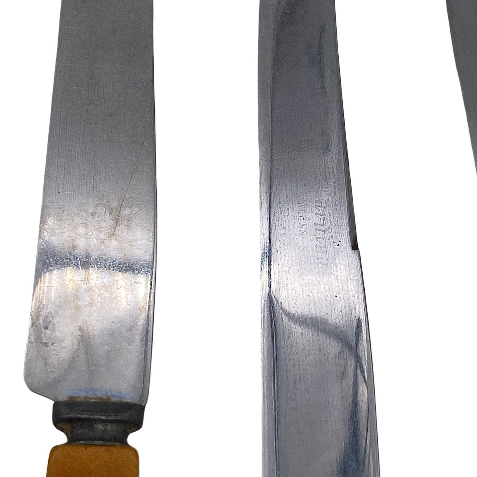 2-Toned Butterscotch, Red, Green Bakelite Stainless Steel Flatware 34 Pieces Set - 11