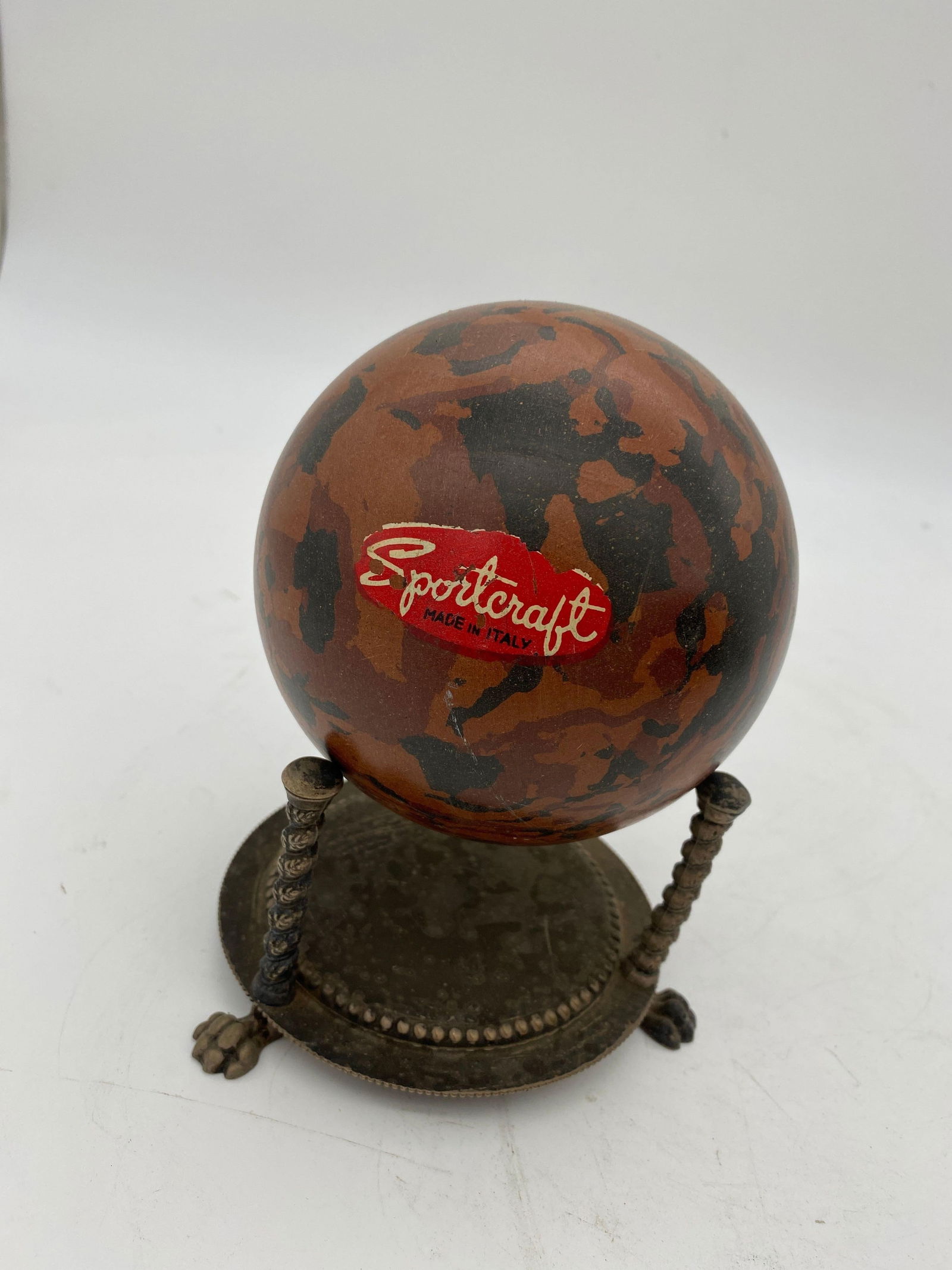 Vintage Marble, Brass, Resin, Glass Spheres with Stands Collection - 12