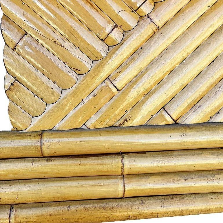 Restored Rattan Fireplace Surround Mantel Owned by Gary Cooper - 12