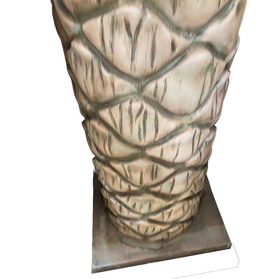 10-Foot Fiberglass Art Deco Grand Palm Tree Architectural Column, 2 Available - 19