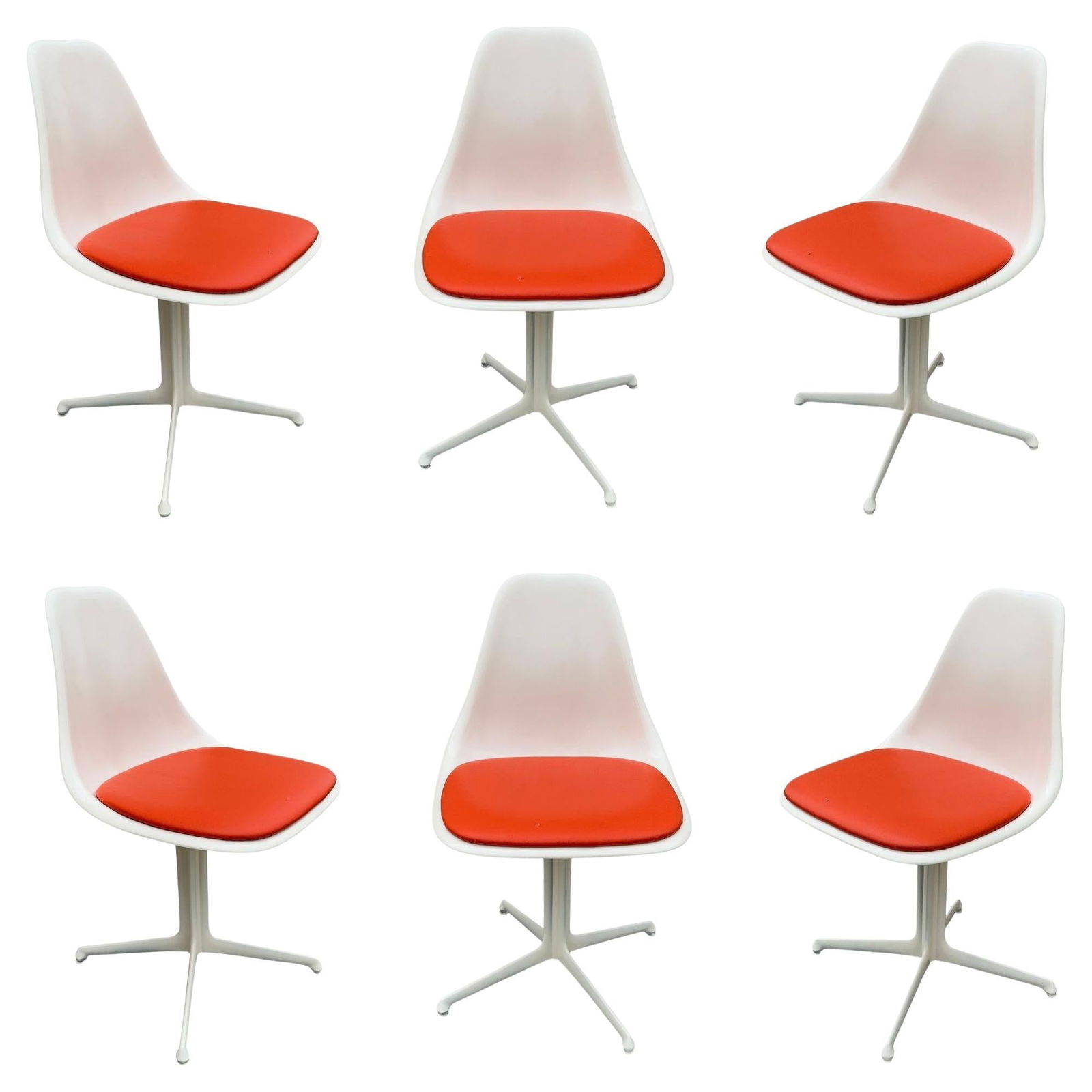 Set of 6 Mid-Century Tulip Side Chair Model 103 by Maurice Burke for Arkana (1 of 20)