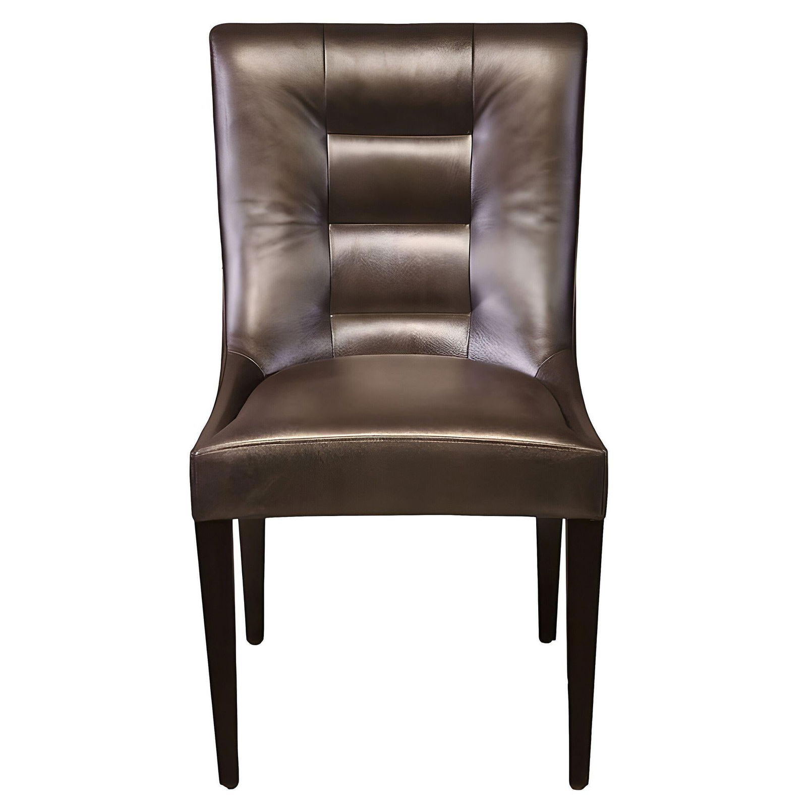 Dakota Jackson Pull Up Leather Side Chair - 3