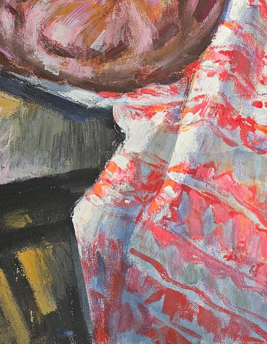 Acrylic still life bread Vyacheslav Petrovich Babac - 6