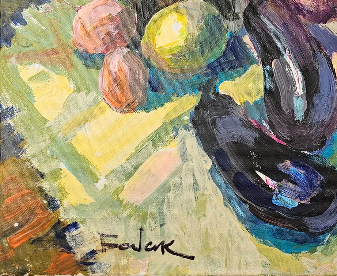 Acrylic still life market Vyacheslav Petrovich Babac - 5