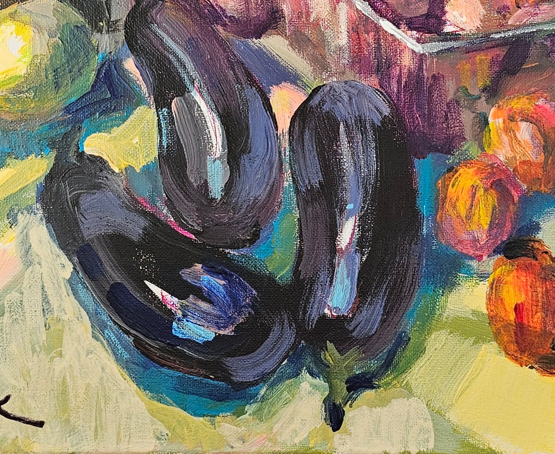 Acrylic still life market Vyacheslav Petrovich Babac - 6