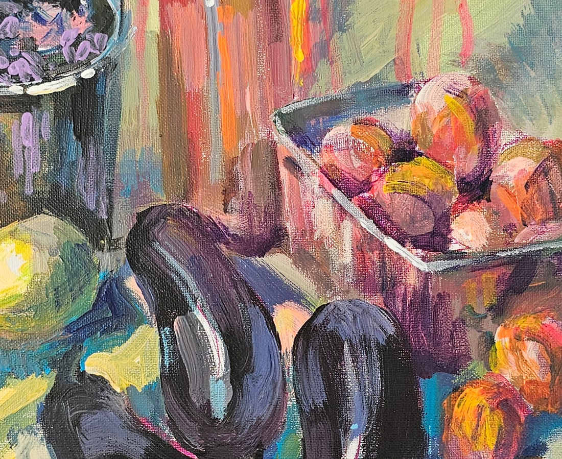 Acrylic still life market Vyacheslav Petrovich Babac - 8