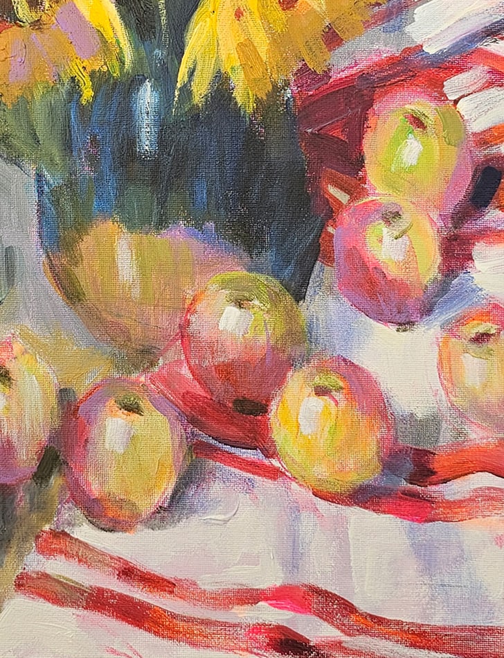 Acrylic still life sunflower Vyacheslav Petrovich Babac - 6