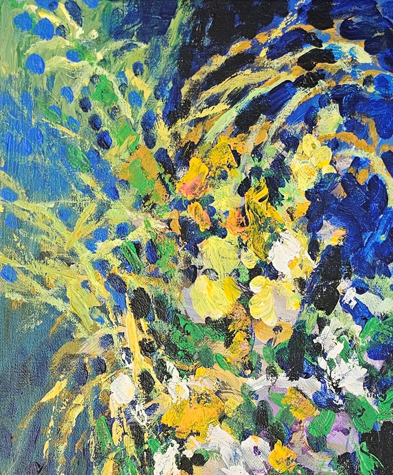 Acrylic still life flowers Vyacheslav Petrovich Babac - 2