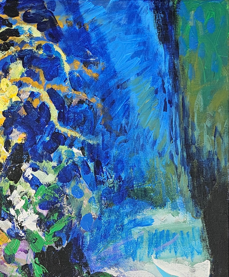 Acrylic still life flowers Vyacheslav Petrovich Babac - 4