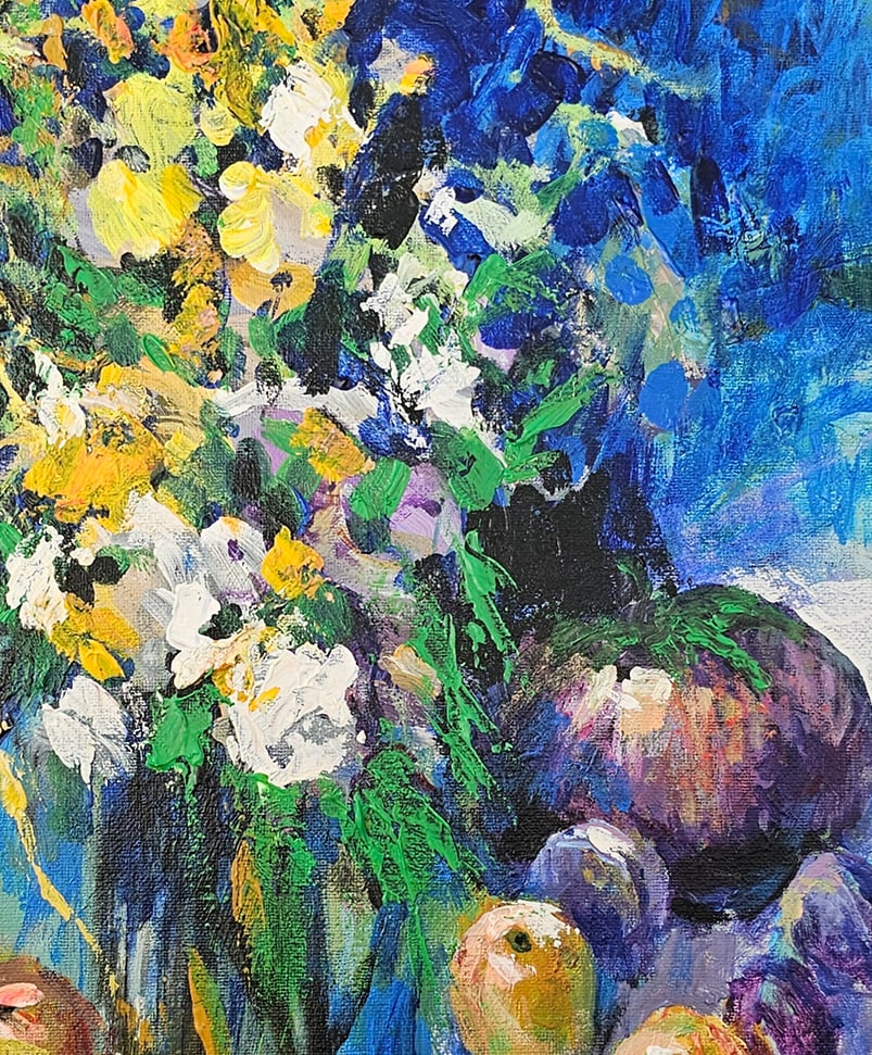 Acrylic still life flowers Vyacheslav Petrovich Babac - 8