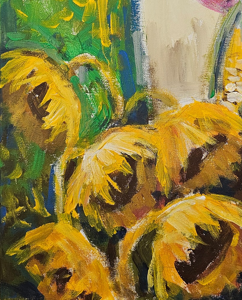 Acrylic still life august Vyacheslav Petrovich Babac - 5