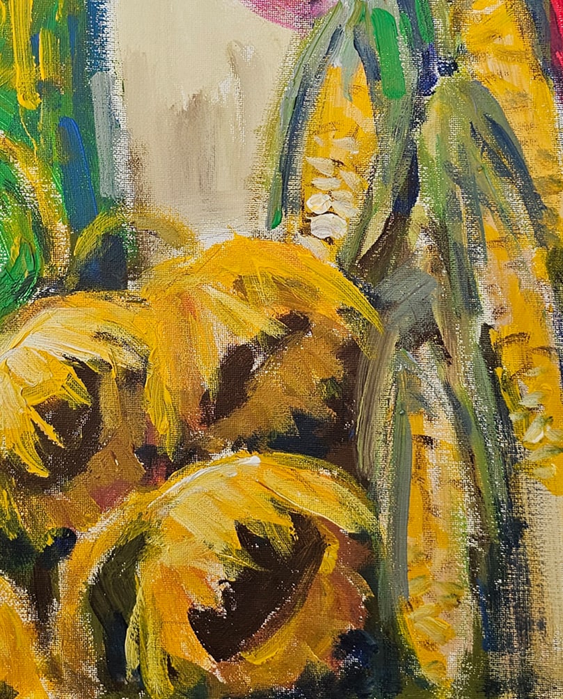 Acrylic still life august Vyacheslav Petrovich Babac - 6