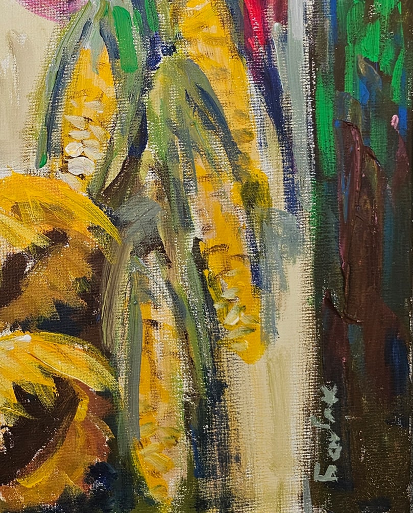 Acrylic still life august Vyacheslav Petrovich Babac - 7