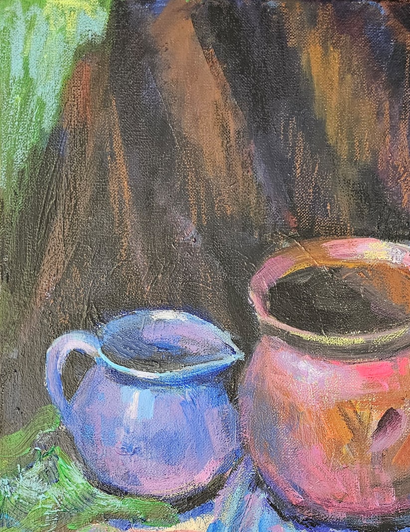 Acrylic still life plums Vyacheslav Petrovich Babac - 2