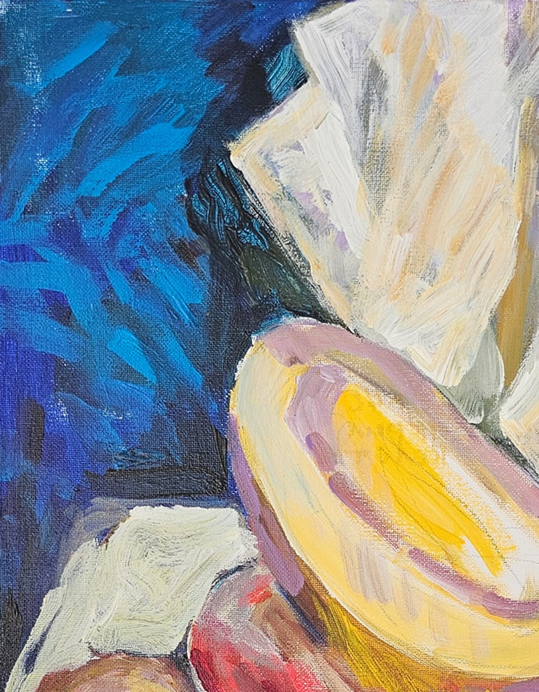 Acrylic still life melon Vyacheslav Petrovich Babac - 2