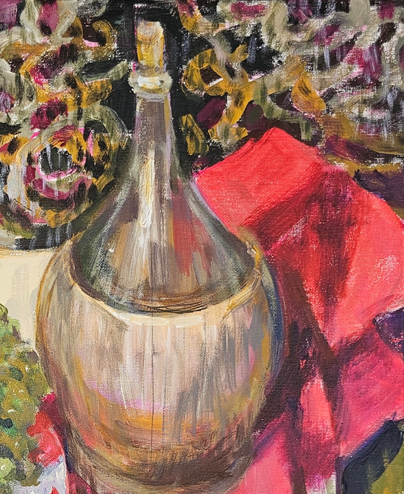 Acrylic still life grapes Vyacheslav Petrovich Babac - 4