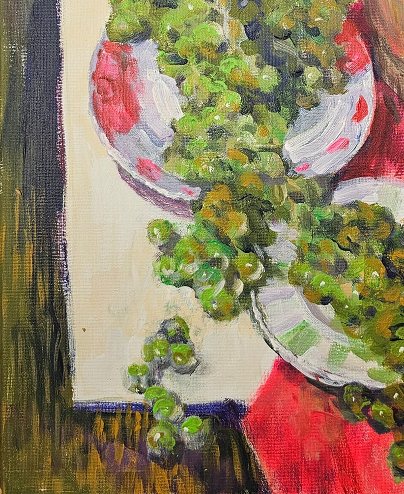 Acrylic still life grapes Vyacheslav Petrovich Babac - 5