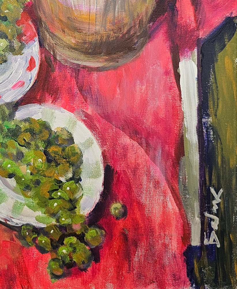 Acrylic still life grapes Vyacheslav Petrovich Babac - 7