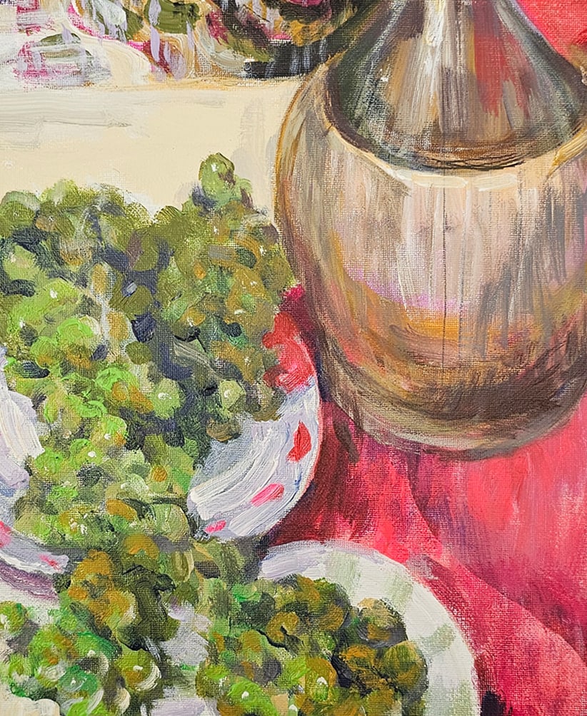 Acrylic still life grapes Vyacheslav Petrovich Babac - 8