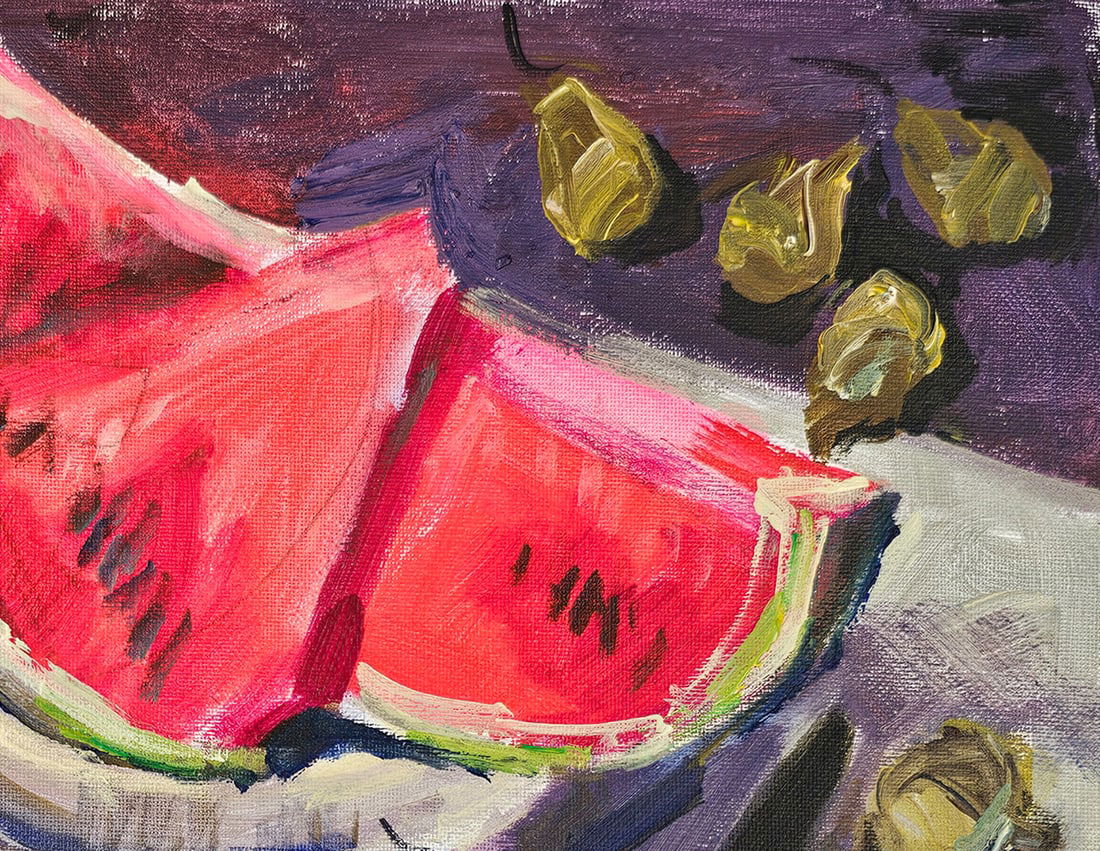 Acrylic still life pears Vyacheslav Petrovich Babac - 4