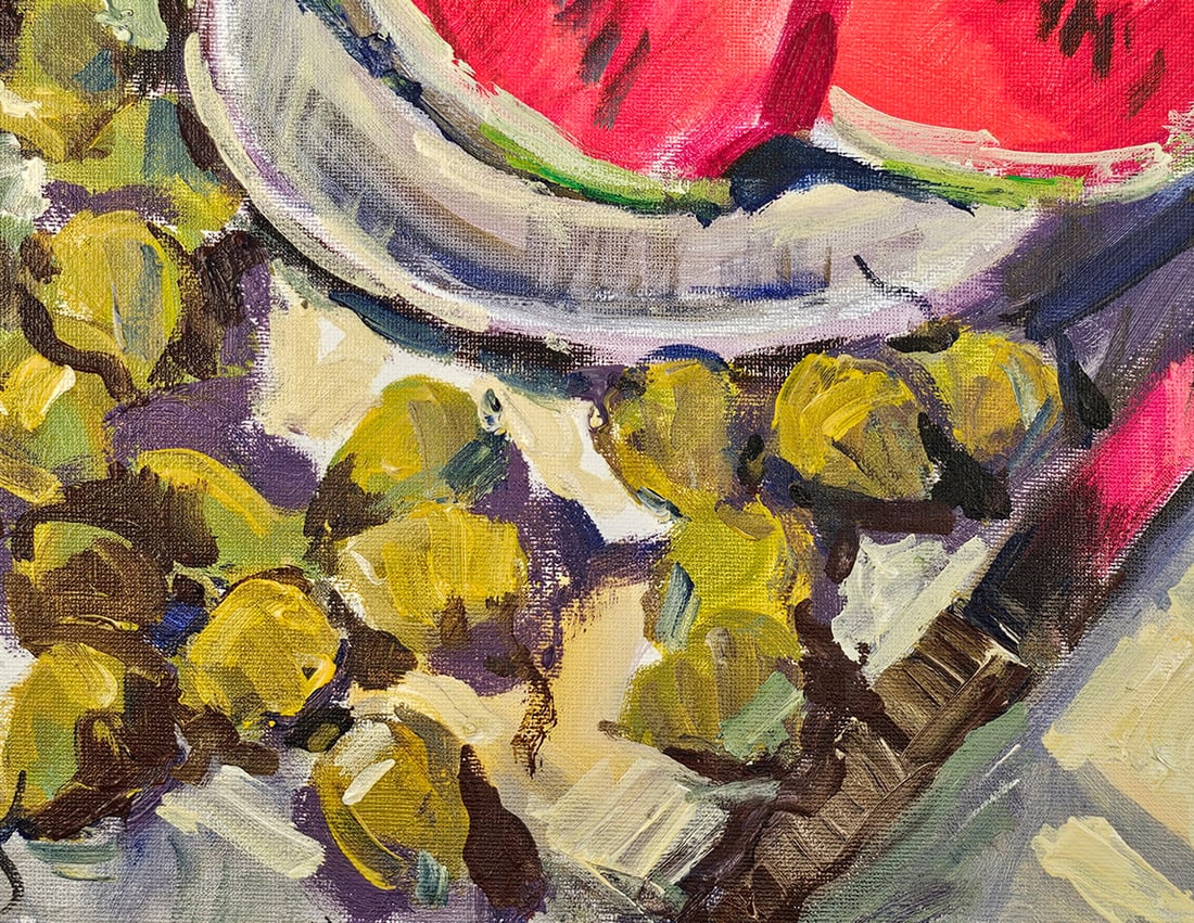 Acrylic still life pears Vyacheslav Petrovich Babac - 6