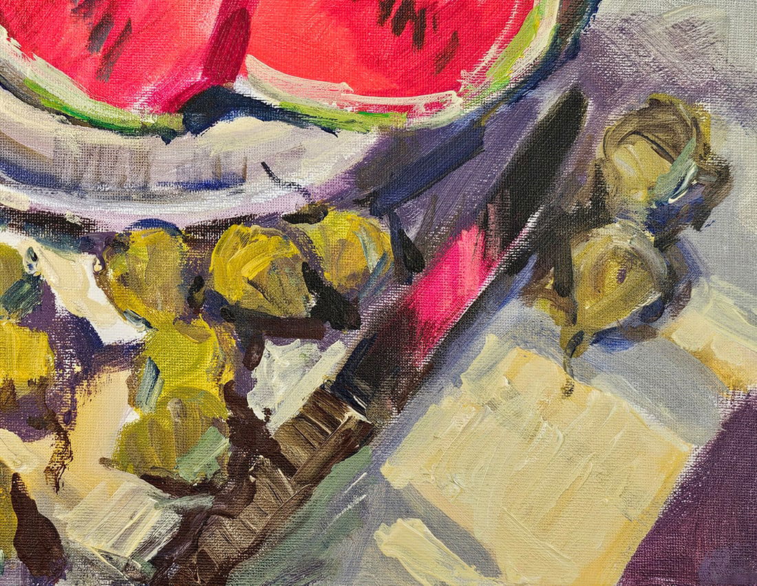 Acrylic still life pears Vyacheslav Petrovich Babac - 7