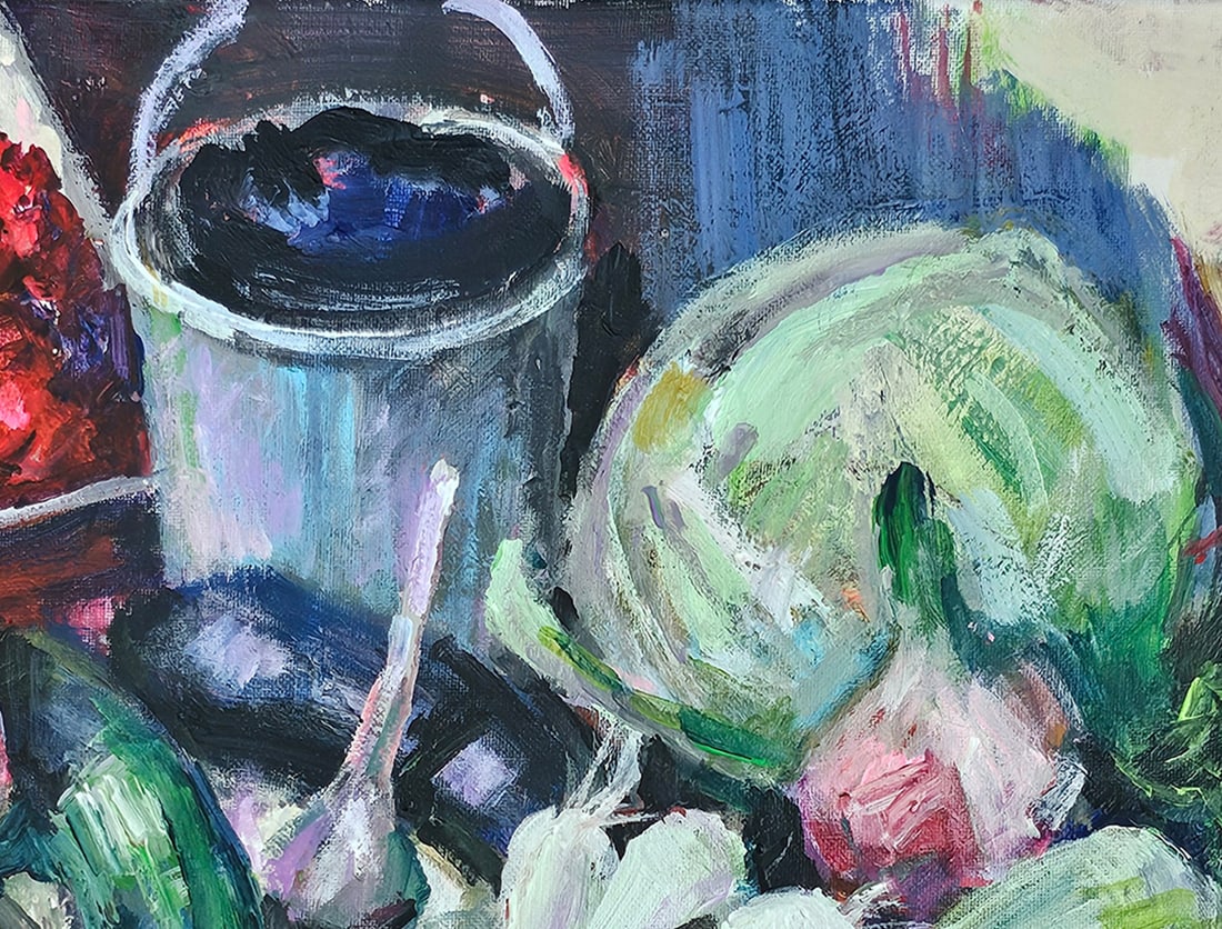 Acrylic still life vegetables Vyacheslav Petrovich Babac - 3
