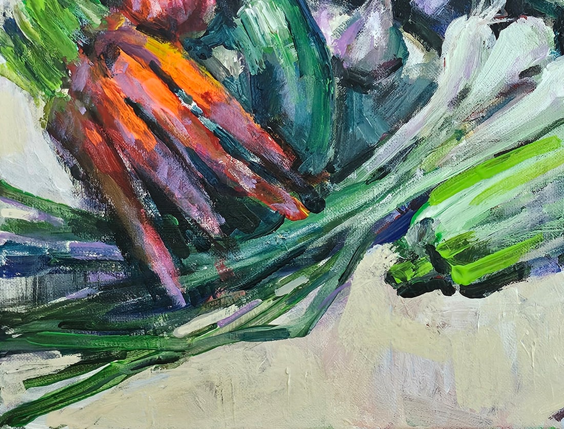 Acrylic still life vegetables Vyacheslav Petrovich Babac - 5