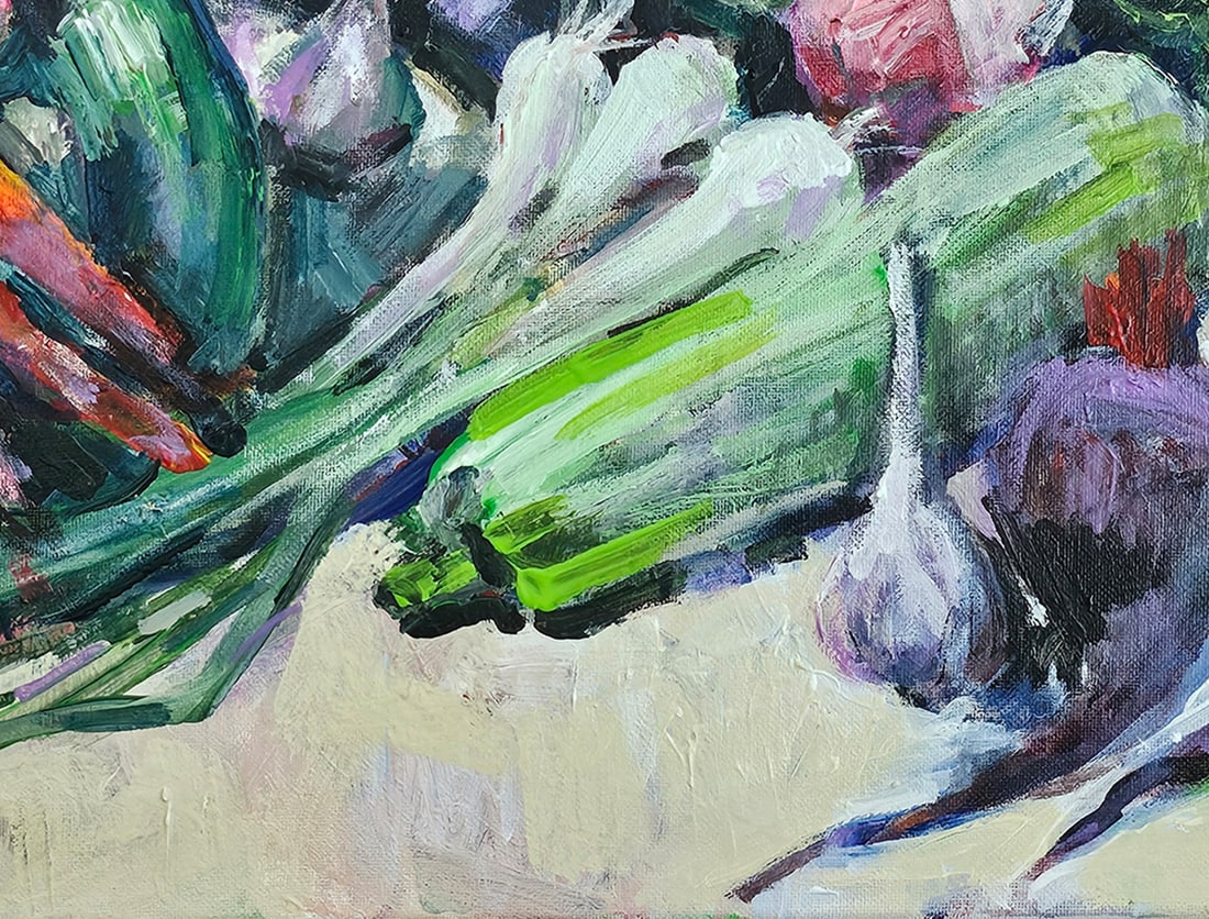 Acrylic still life vegetables Vyacheslav Petrovich Babac - 6