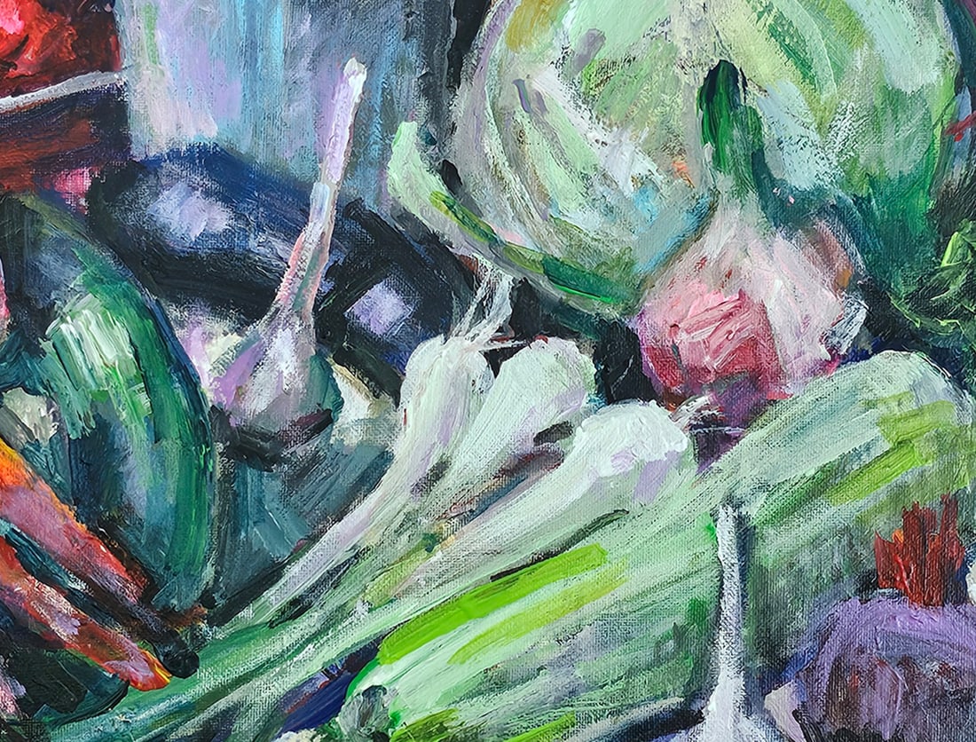 Acrylic still life vegetables Vyacheslav Petrovich Babac - 8