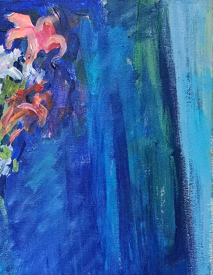 Acrylic still life flowers Vyacheslav Petrovich Babac - 4