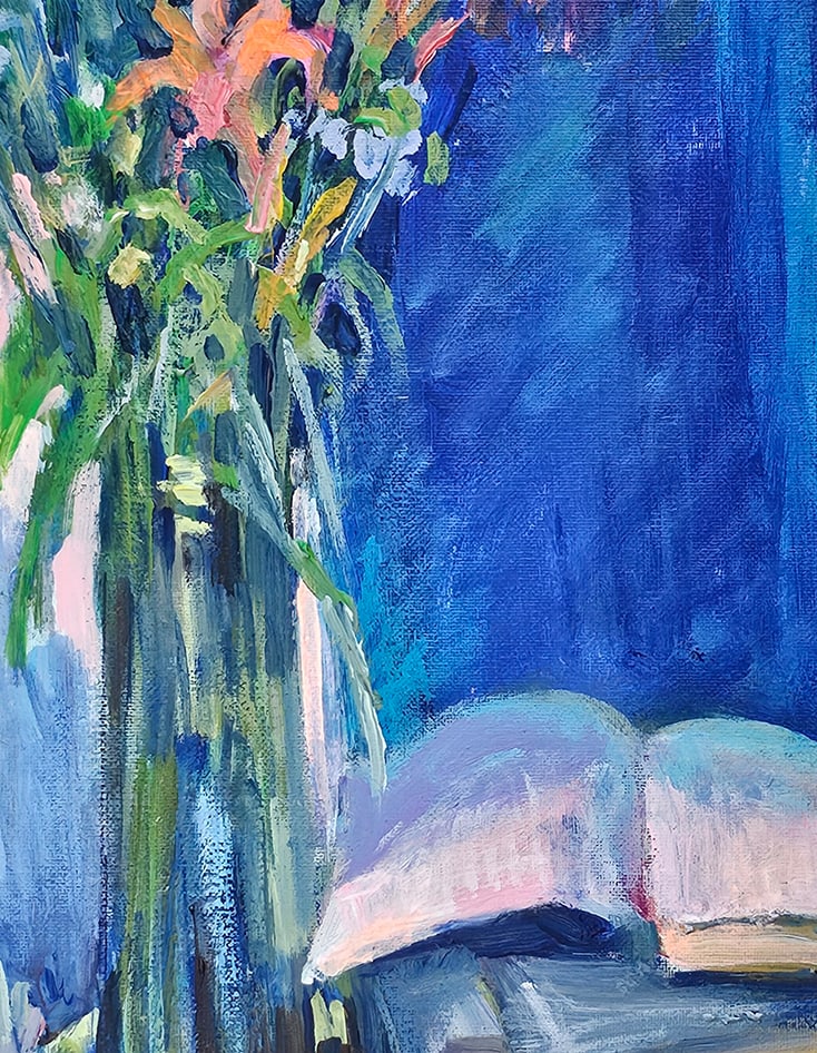 Acrylic still life flowers Vyacheslav Petrovich Babac - 8