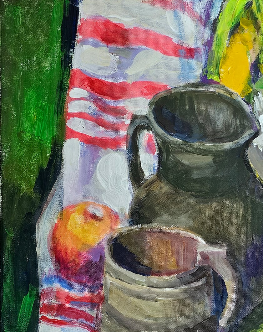 Acrylic still life corn Vyacheslav Petrovich Babac - 2