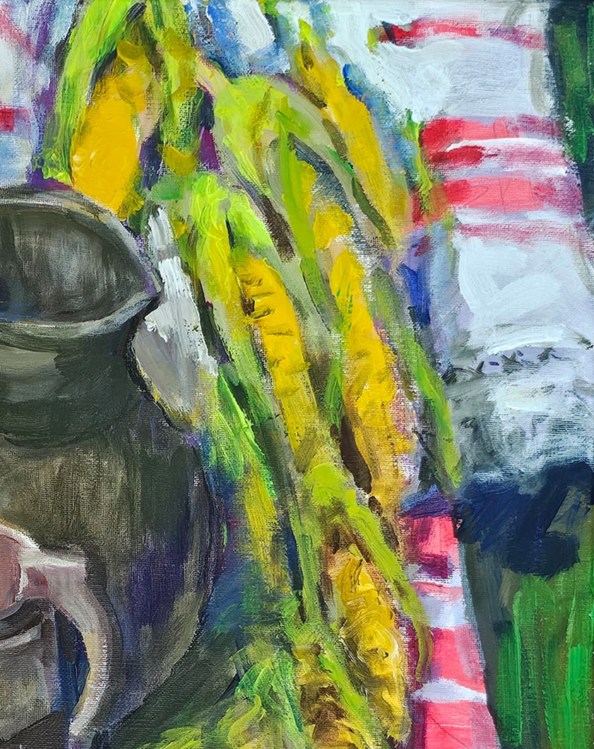 Acrylic still life corn Vyacheslav Petrovich Babac - 4