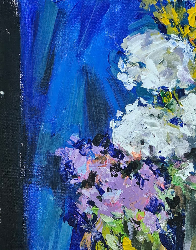 Acrylic still life field flowers Vyacheslav Petrovich Babac - 2